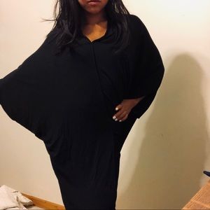 Unique margiela asymmetrical black dress